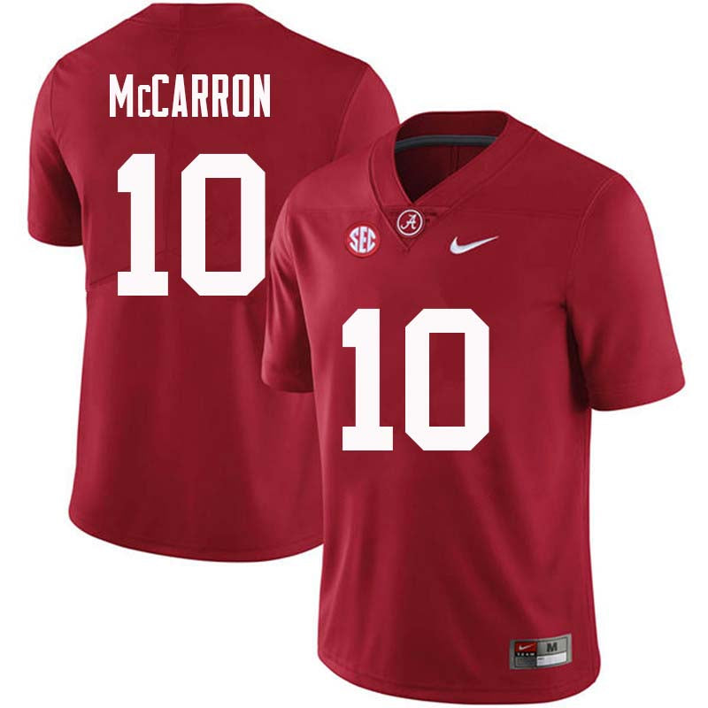 Men's #10 AJ McCarron Alabama Crimson Tide Football Jersey