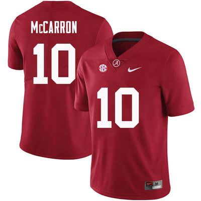 Men's #10 AJ McCarron Alabama Crimson Tide Football Jersey