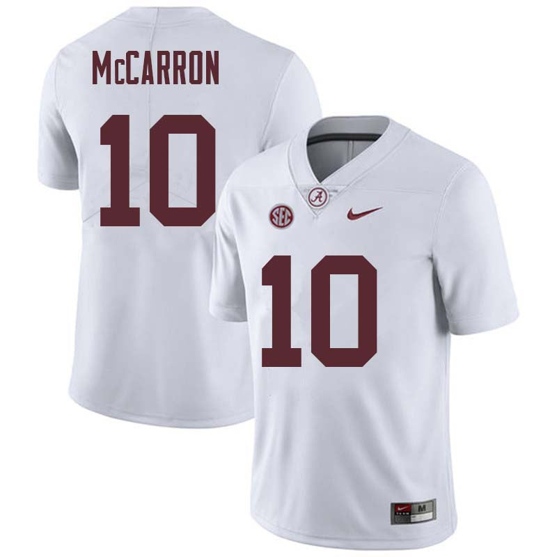 Men's #10 AJ McCarron Alabama Crimson Tide Football Jersey