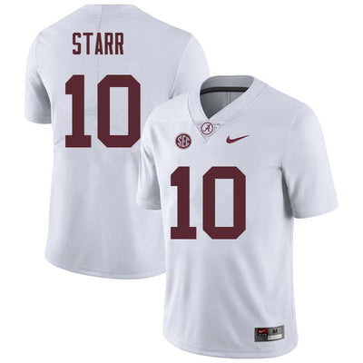 Men's #10 Bart Starr Alabama Crimson Tide Football Jersey
