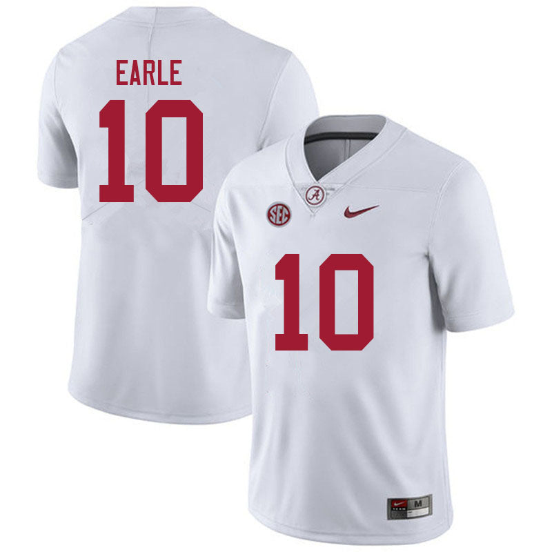 Men's #10 JoJo Earle Alabama Crimson Tide Football Jersey