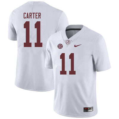 Men's  #11 Scooby Carter Alabama Crimson Tide Football Jersey