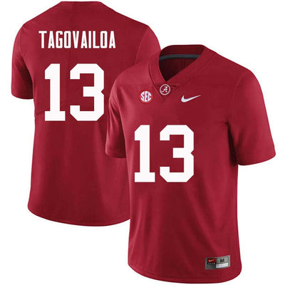 Men's #13 Tua Tagovailoa Alabama Crimson Tide Football Jersey