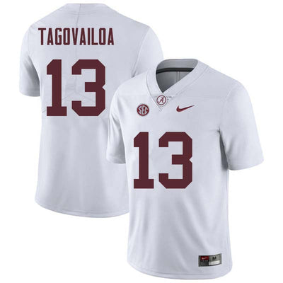 Men's #13 Tua Tagovailoa Alabama Crimson Tide Football Jersey