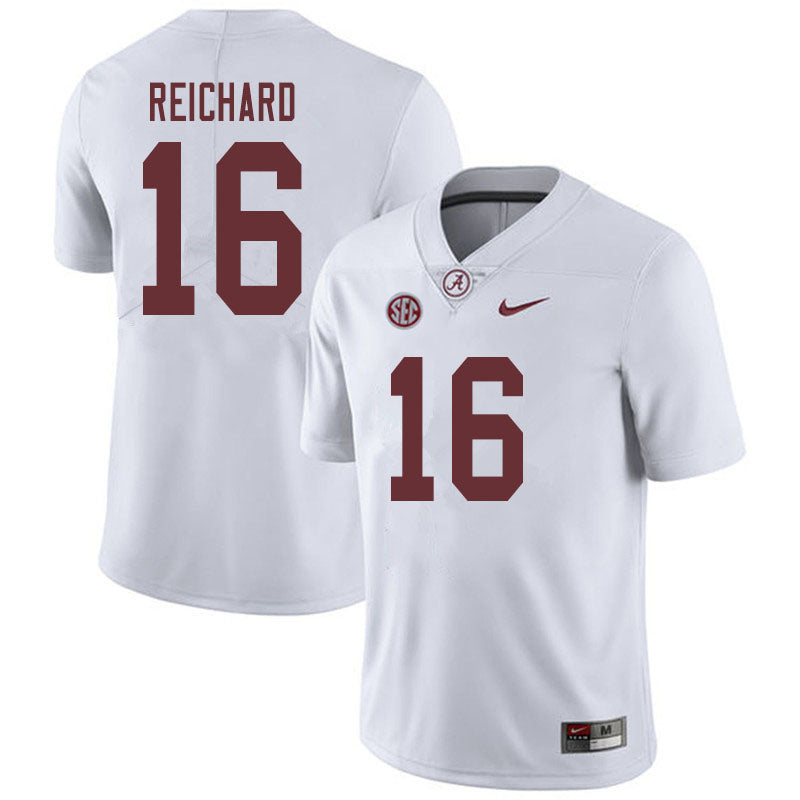 Men's #16 Will Reichard Alabama Crimson TideFootball Jersey