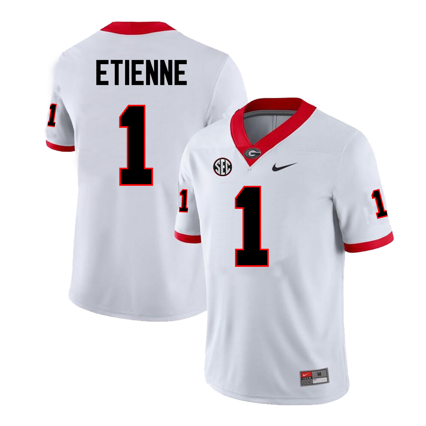 Men's #1 Trevor Etienne Georgia Bulldogs Football Jersey