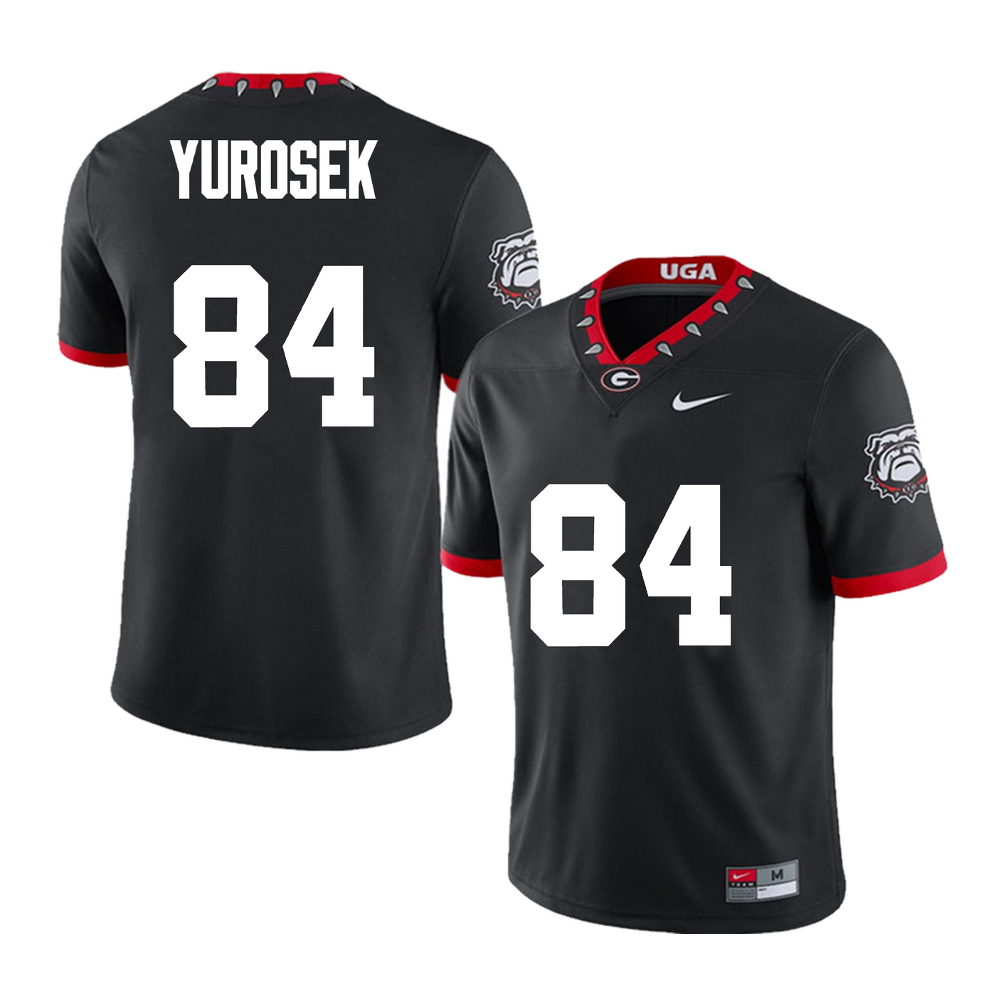 Men's #84 Benjamin Yurosek Georgia Bulldogs Football Jersey