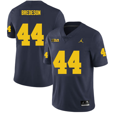 Men’s #44 Max Bredeson Michigan Wolverines Football Jersey
