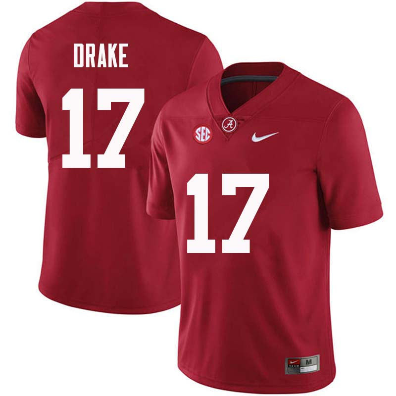 Men's #17 Kenyan Drake Alabama Crimson Tide Football Jersey