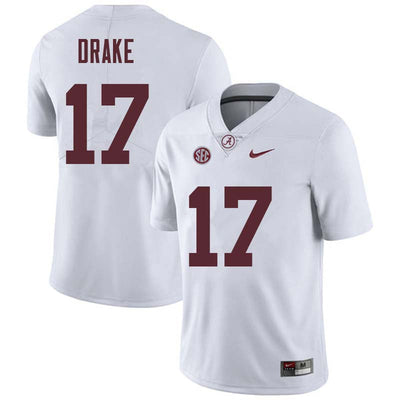 Men's #17 Kenyan Drake Alabama Crimson Tide Football Jersey