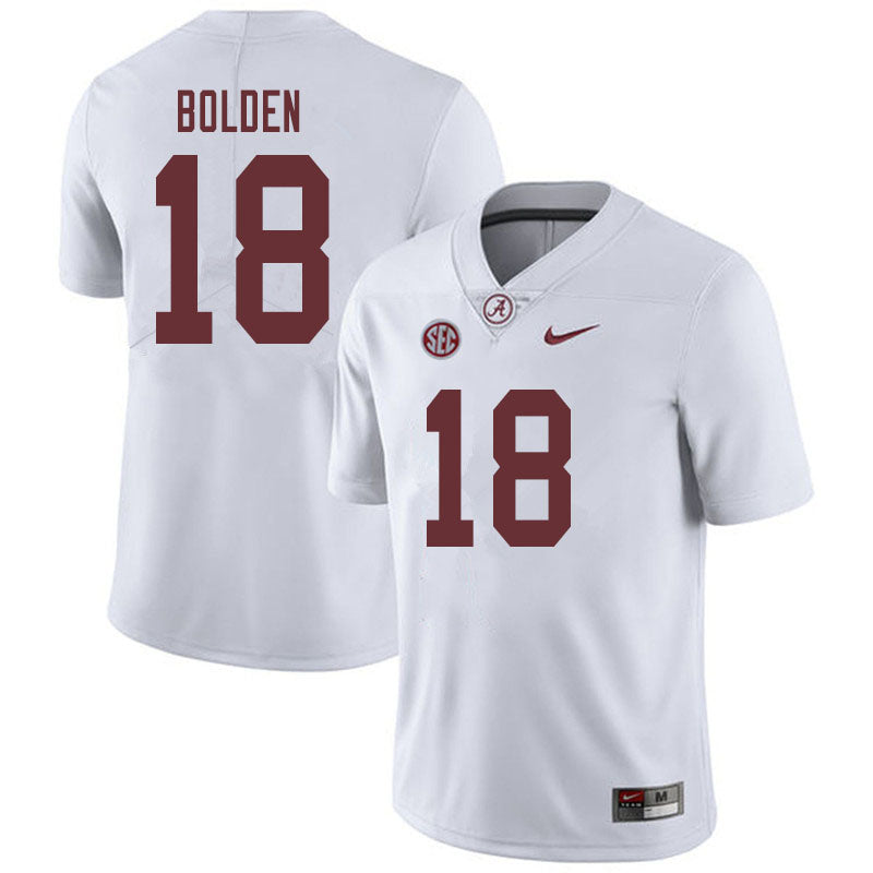 Men's #18 Slade Bolden Alabama Crimson Tide Football Jersey