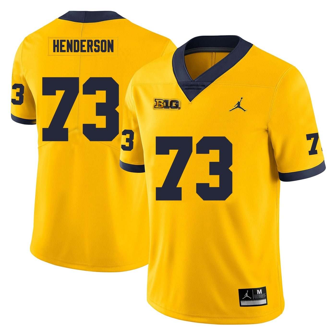 Men’s #73 LaDarius Henderson Michigan Wolverines  Football Jersey