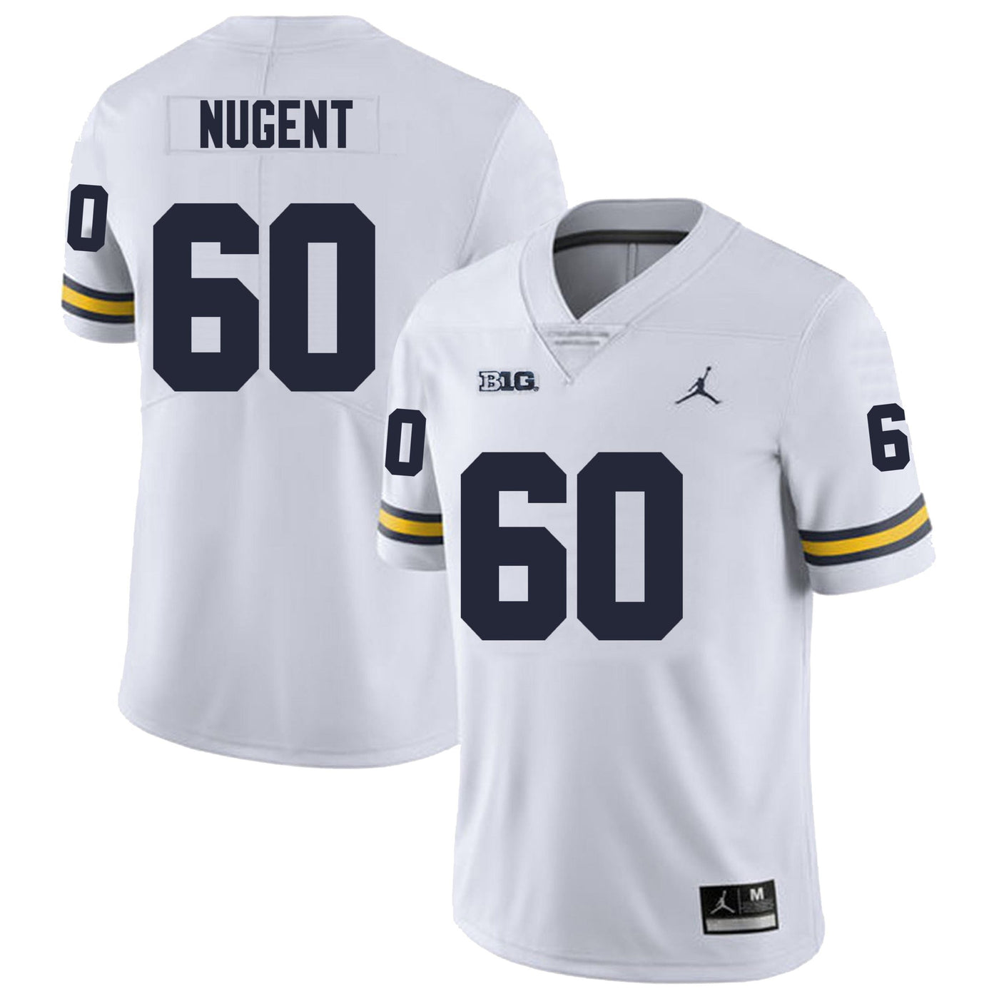 Men’s #60 Drake Nugent Michigan Wolverines Football Jersey
