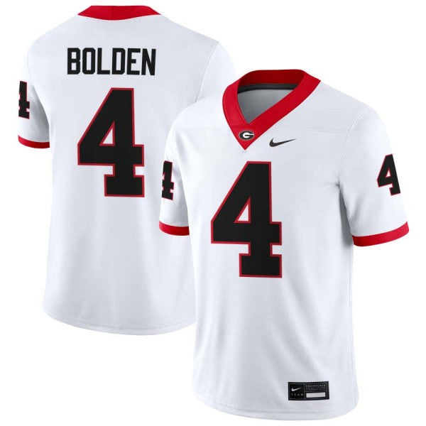 Men's #4 KJ Bolden Georgia Bulldogs Football Jersey