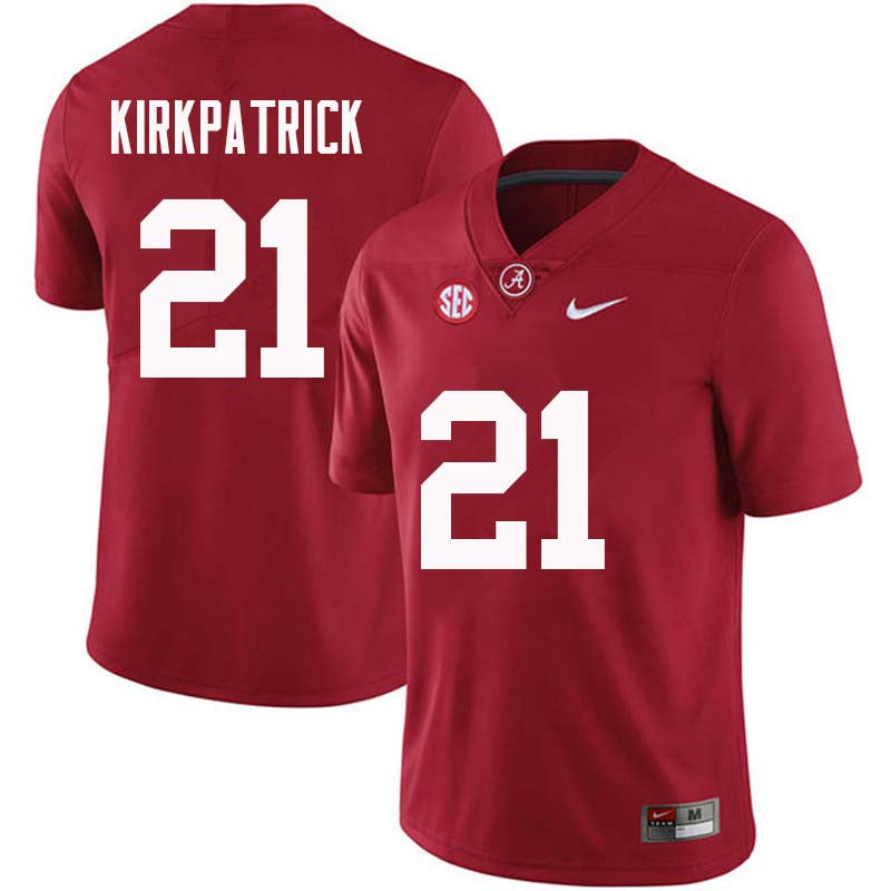 Men's #21 Dre Kirkpatrick Alabama Crimson Tide Football Jersey