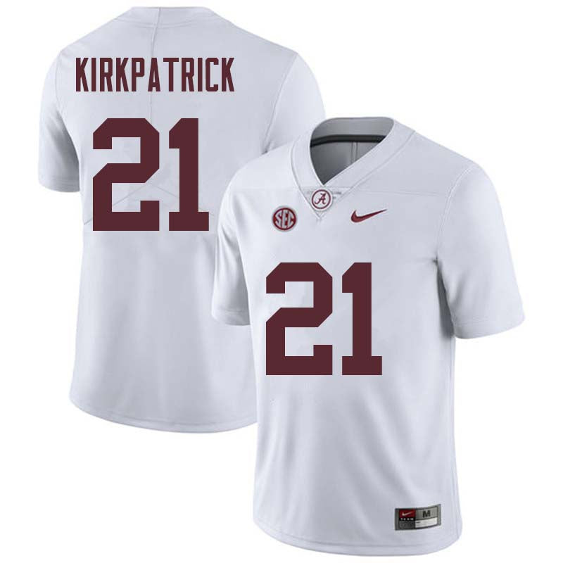 Men's #21 Dre Kirkpatrick Alabama Crimson Tide Football Jersey