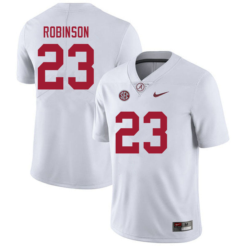 Men's #23 Jahquez Robinson Alabama Crimson Tide Football Jersey
