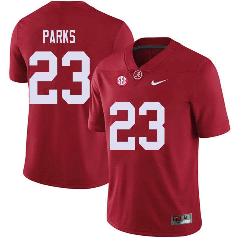 Men's #23 Jarez Parks Alabama Crimson Tide Football Jersey
