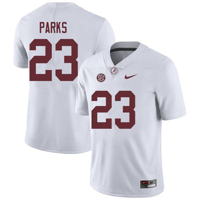 Men's #23 Jarez Parks Alabama Crimson Tide Football Jersey