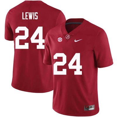 Men's #24 Terrell Lewis Alabama Crimson Tide Football Jersey