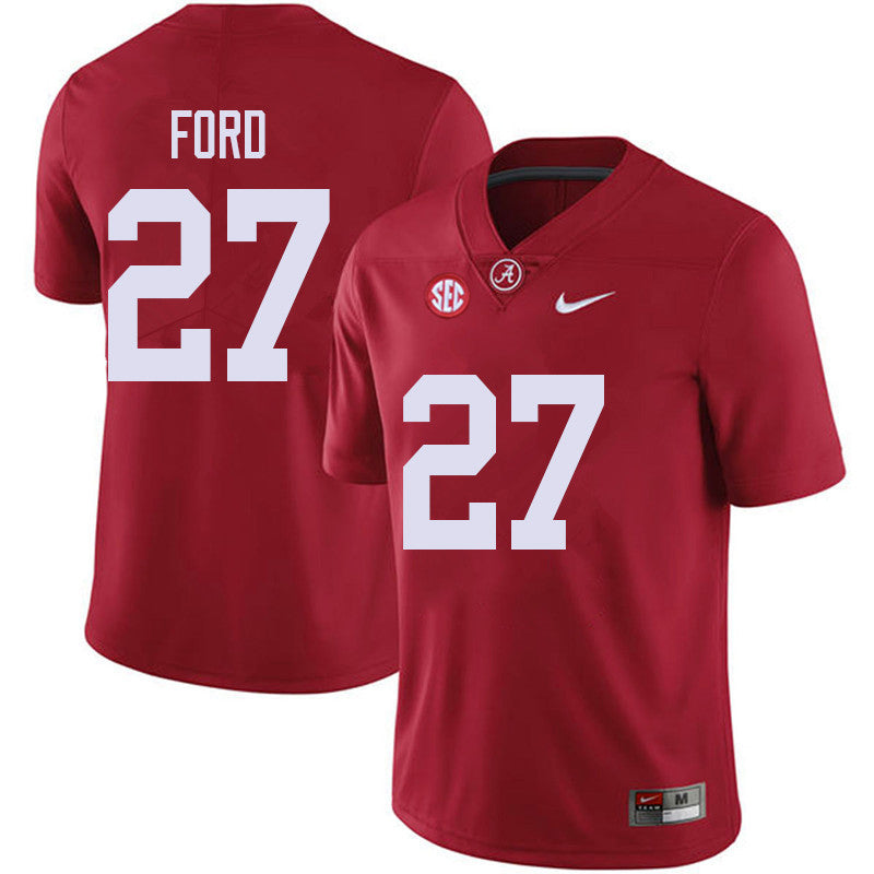 Men's #27 Jerome Ford Alabama Crimson Tide Football Jersey