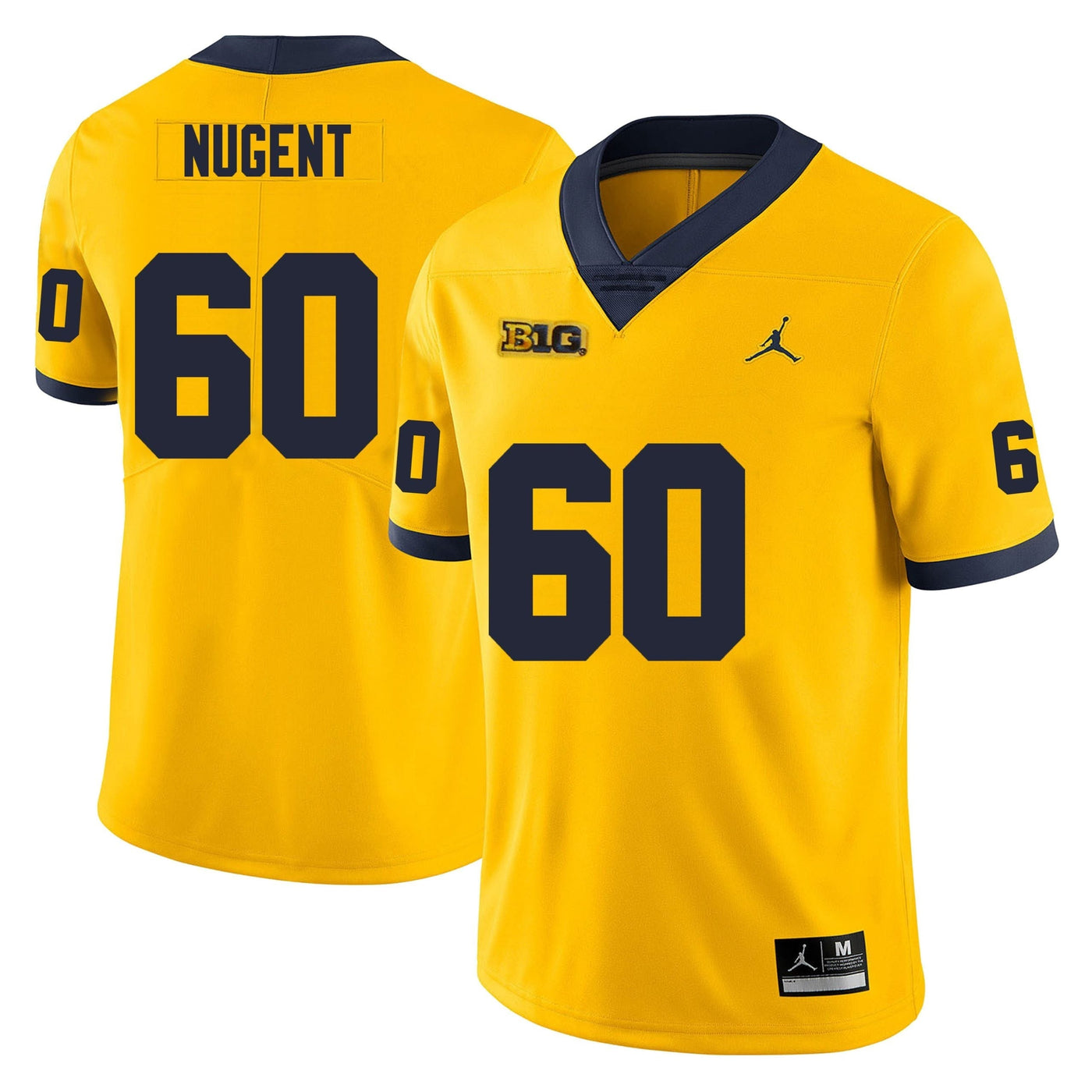 Men’s #60 Drake Nugent Michigan Wolverines Football Jersey