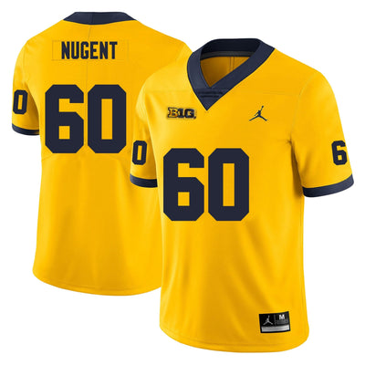 Men’s #60 Drake Nugent Michigan Wolverines Football Jersey