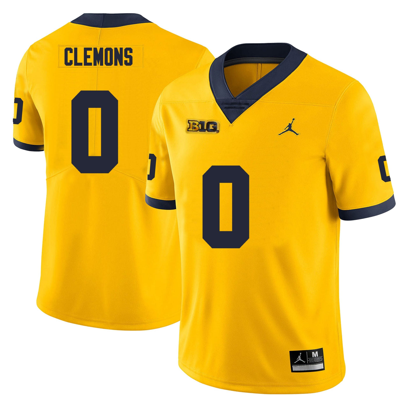 Men’s #0 Darrius Clemons Michigan Wolverines Football Jersey