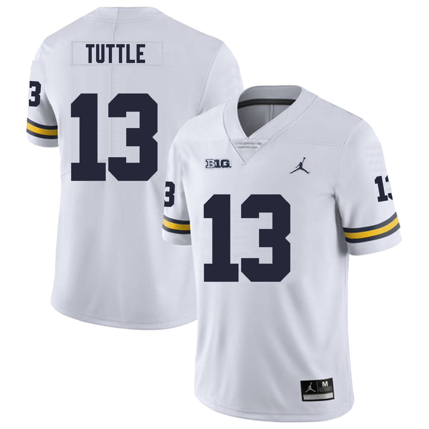 Men’s  #13 Jack Tuttle Michigan Wolverines Football Jersey