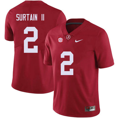 Men's #2 Patrick Surtain II Alabama Crimson Tide Football Jersey