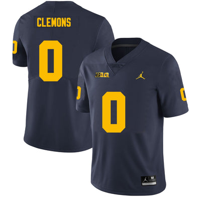 Men’s #0 Darrius Clemons Michigan Wolverines Football Jersey