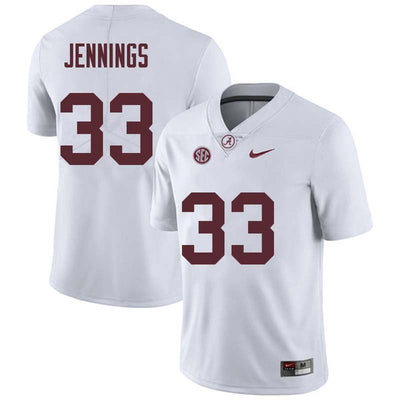 Men's #33 Anfernee Jennings Alabama Crimson Tide Football Jersey