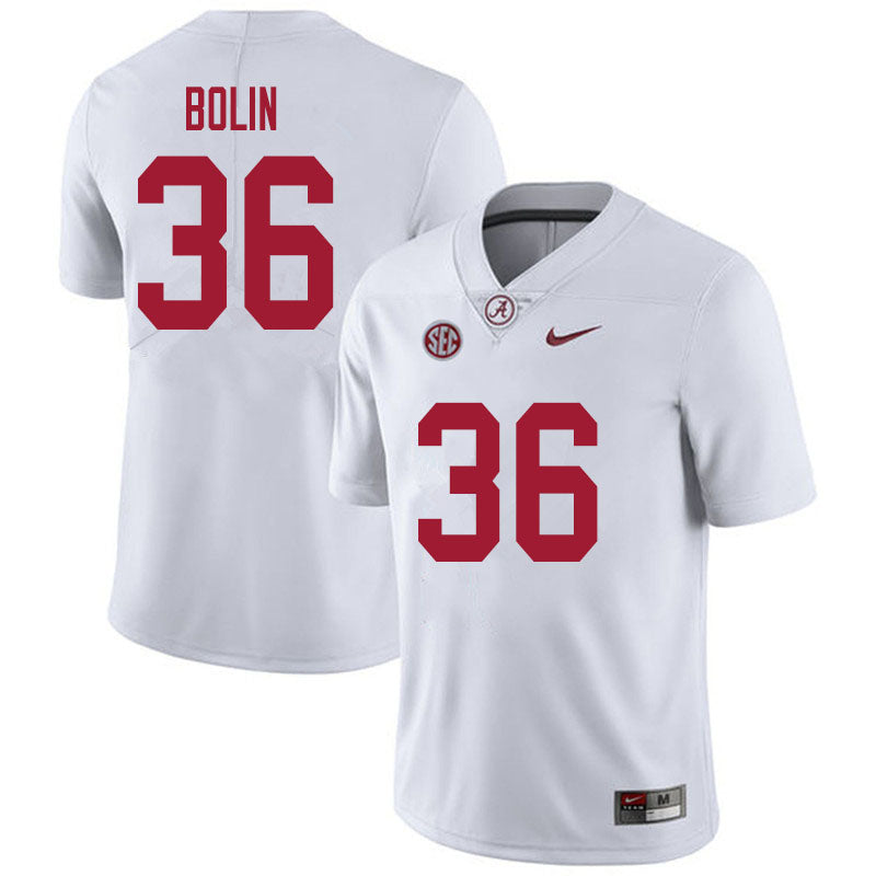Men's #36 Bret Bolin Alabama Crimson Tide Football Jersey