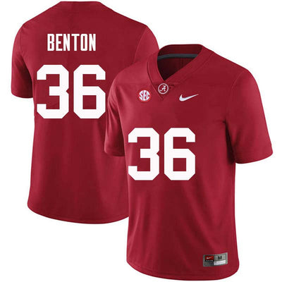 Men's #36 Markail Benton Alabama Crimson Tide Football Jersey
