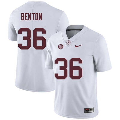 Men's #36 Markail Benton Alabama Crimson Tide Football Jersey