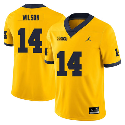 Men’s  #14 Roman Wilson Michigan Wolverines Football Jersey