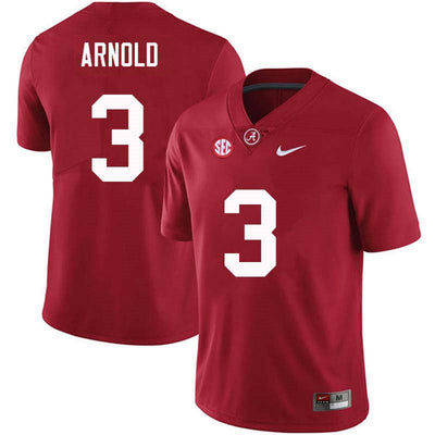 Men's #3 Terrion Arnold Alabama Crimson Tide Football Jersey