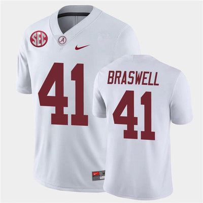 Men's #41 Chris Braswell Alabama Crimson Tide Football Jersey