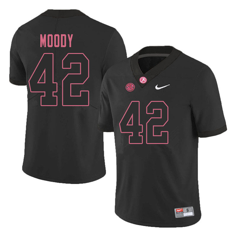 Men's #42 Jaylen Moody Alabama Crimson Tide Football Jersey
