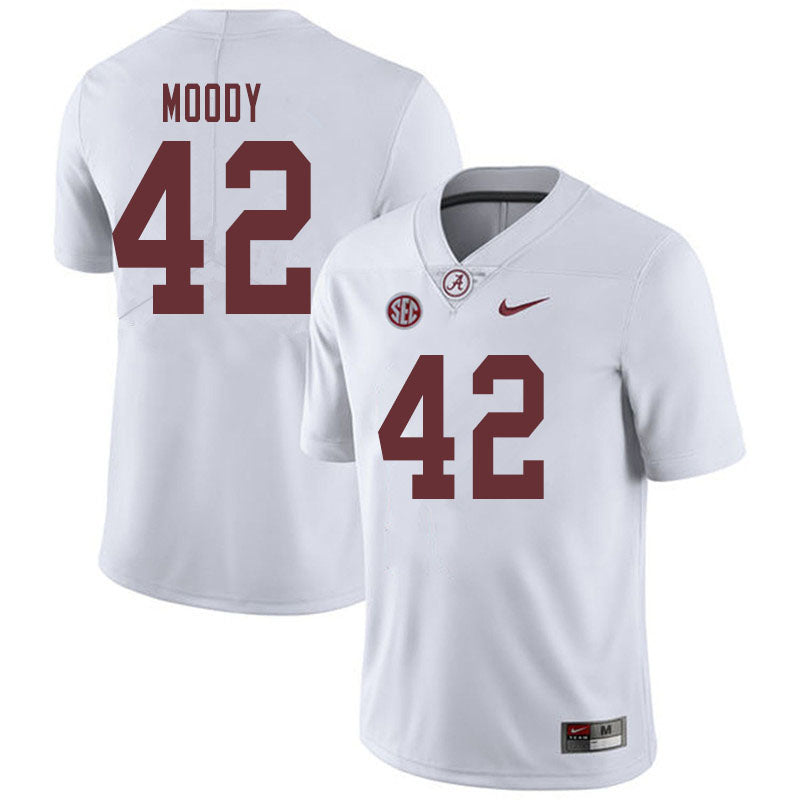 Men's #42 Jaylen Moody Alabama Crimson Tide Football Jersey