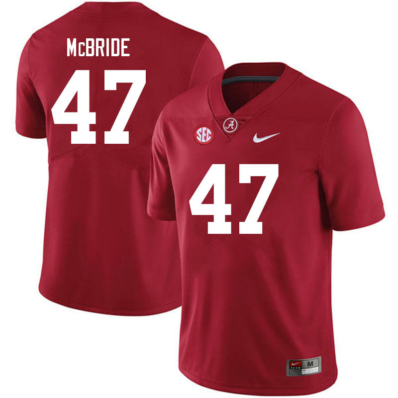 Men's #47 Jacobi McBride Alabama Crimson Tide Football Jersey