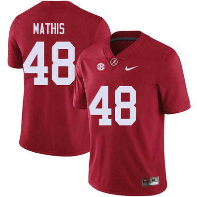 Men's #48 Phidarian Mathis Alabama Crimson Tide Football Jersey