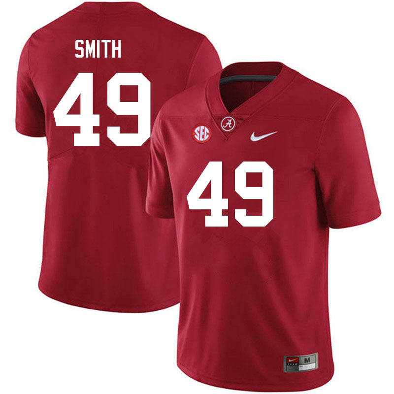 Men's  #49 Jordan Smith Alabama Crimson Tide Football Jersey