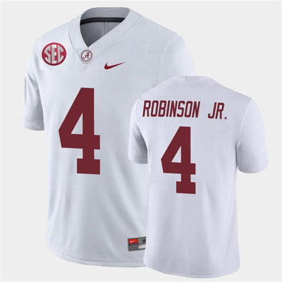 Men's #4Brian Robinson JR. Alabama Crimson Tide Football Jersey