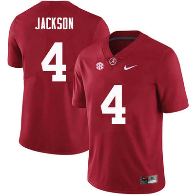 Men's #4 Eddie Jackson Alabama Crimson Tide Football Jersey