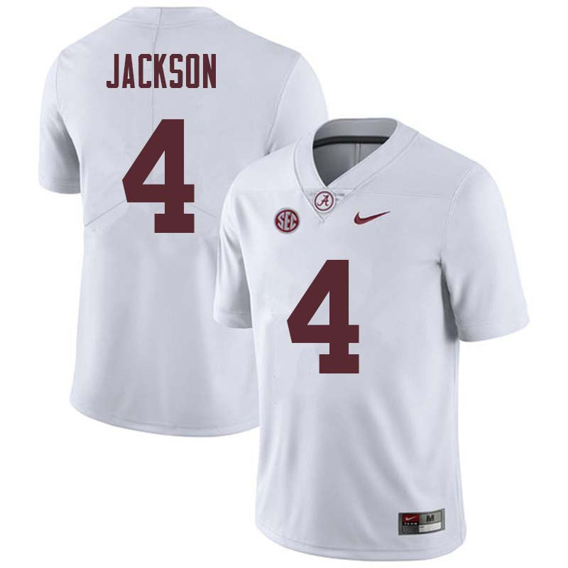 Men's #4 Eddie Jackson Alabama Crimson Tide Football Jersey