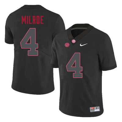 Men's  #4 Jalen Milroe Alabama Crimson Tide Football Jersey