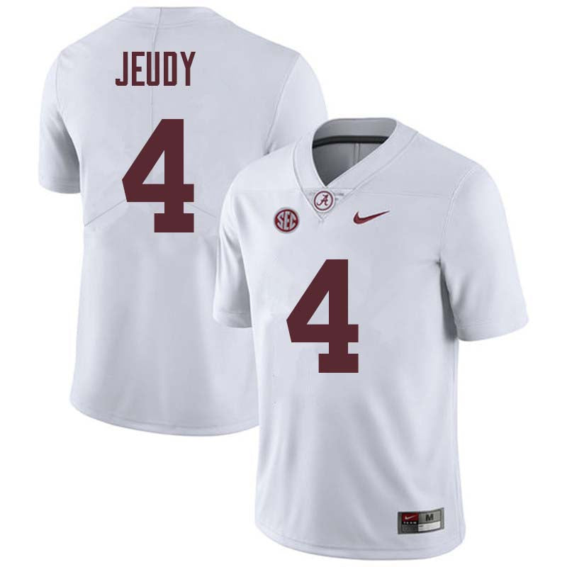 Men's #4 Jerry Jeudy Alabama Crimson Tide Football Jersey