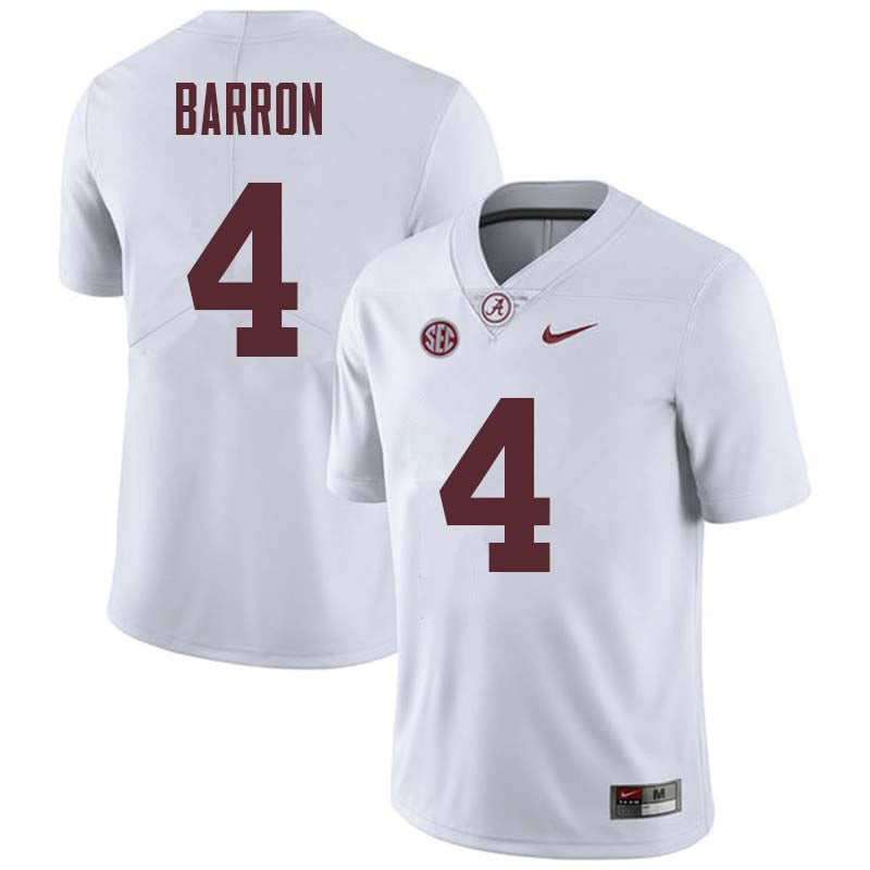 Men's #4 Mark Barron Alabama Crimson Tide Football Jersey