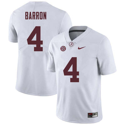 Men's #4 Mark Barron Alabama Crimson Tide Football Jersey